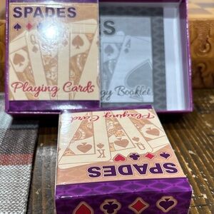 Spades Card Game Set with Purple Box by Cartamundi